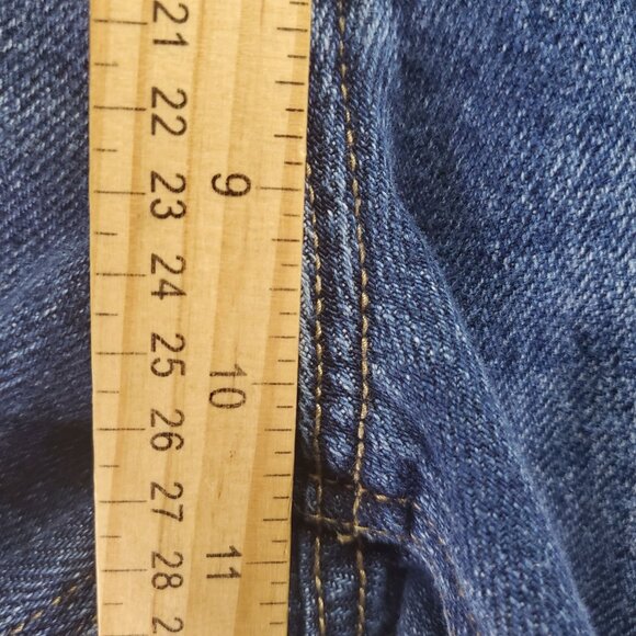 KanCan Shorts Womens 26 Blue Distressed Button-Fly Denim Cutoffs - Picture 6 of 9